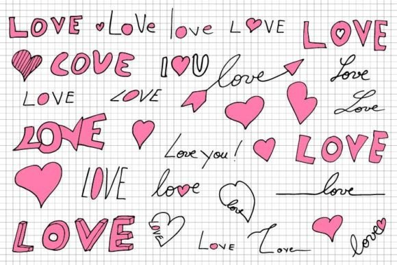 Download Love Doodles Collection - Love doodles Collection