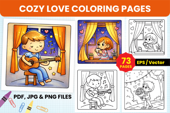 Download Cozy Love Doodles Coloring Pages for Tee - Love doodles Collection