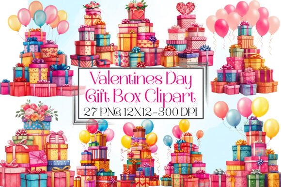 Download Valentine's Day Gift Box Clipart - Gift box clipart Collection