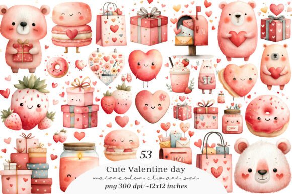 Download Cute Valentine Clipart PNG - Premium Resources